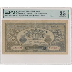 250.000 marek 1923 - G - PMG 35