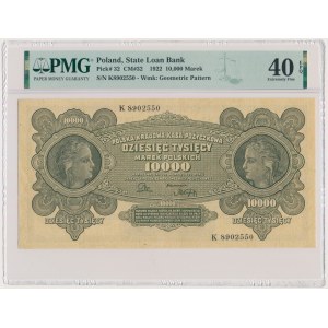 10.000 marek 1922 - K - PMG 40 EPQ