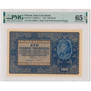 100 marek 1919 - IE Serja N - PMG 65 EPQ