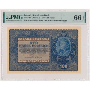 100 marek 1919 - IE Serja N - PMG 66 EPQ