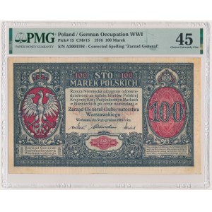 100 marek 1916 - Generał - PMG 45 - ŁADNY