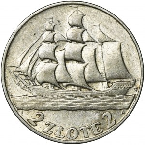 Żaglowiec, 2 złote 1936