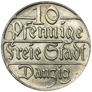 Free City of Danzig, 10 pfennig 1923