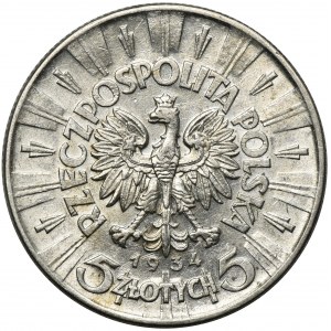 Piłsudski, 5 złotych 1934