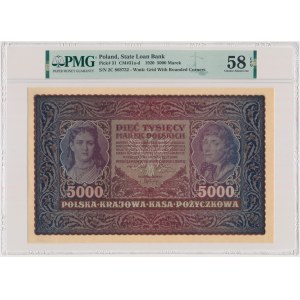 5.000 marek 1920 - II Serja C - PMG 58 EPQ