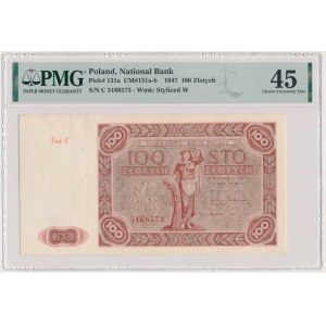100 złotych 1947 - C - PMG 45