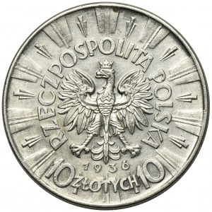 Piłsudski, 10 złotych 1936