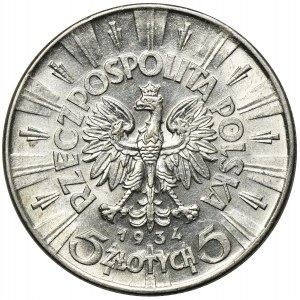 Piłsudski, 5 złotych 1934