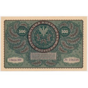 500 marek 1919 - I Serja BD - atrakcyjny