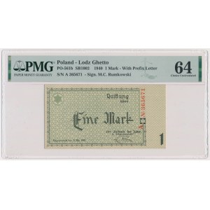 1 Mark 1940 - A - 6 digit series - PMG 64