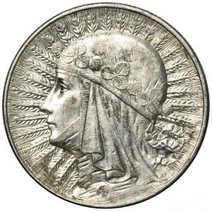 Głowa Kobiety, 5 złotych Warszawa 1933