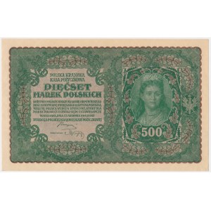 500 marek 1919 - II Serja Q - rzadka odmiana