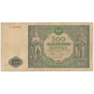 500 złotych 1946 - K -