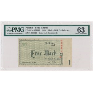 1 Mark 1940 - A - 6 digit series - PMG 63