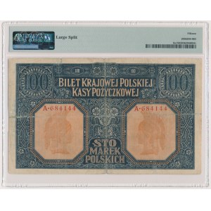 100 marek 1916 - Jenerał - 6 cyfr - PMG 15