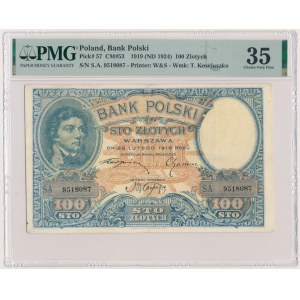 100 złotych 1919 - S.C - PMG 35