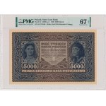 5.000 marek 1920 - III Serja A - PMG 67 EPQ