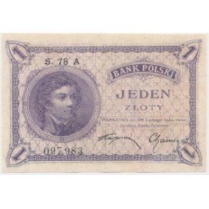 1 złoty 1919 - S.78 A - bez ugięć