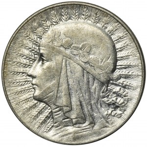 Głowa Kobiety, 5 złotych Warszawa 1933