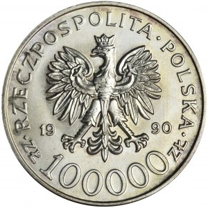 100.000 złotych 1990 Solidarność - TYP A