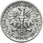 5 złotych 1958 Rybak - wąska ósemka