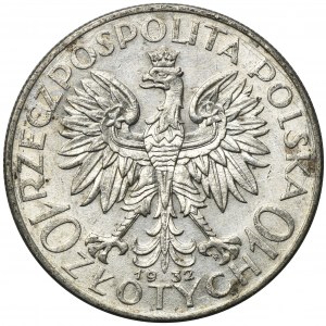 Głowa Kobiety, 10 złotych Warszawa 1932