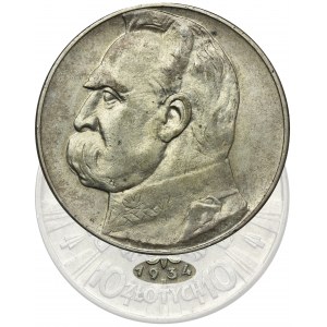 Piłsudski, 10 złotych 1934 - RZADKIE