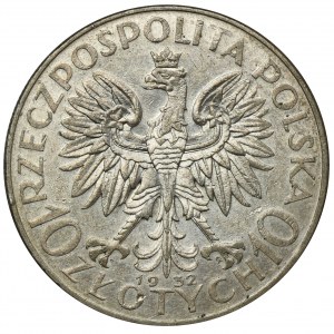 Głowa Kobiety, 10 złotych Warszawa 1932