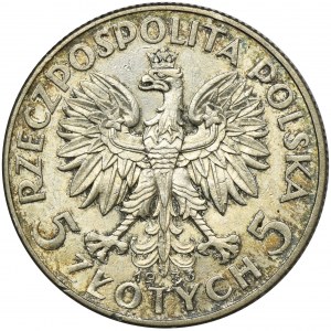 Głowa Kobiety, 5 złotych Warszawa 1933