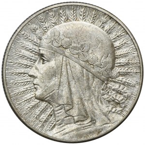 Głowa Kobiety, 5 złotych Londyn 1932