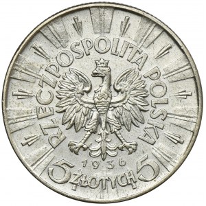 Piłsudski, 5 złotych 1936