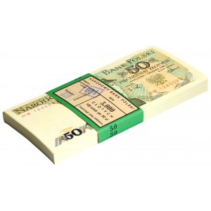 Paczka bankowa 50 złotych 1988 - HW - (100 szt.)
