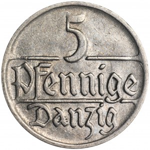 Free City of Danzig, 5 pfennig 1923