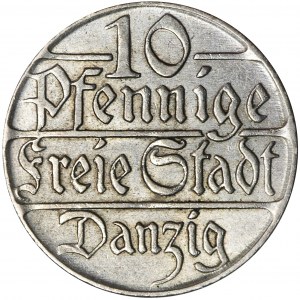 Free City of Danzig, 10 pfennig 1923