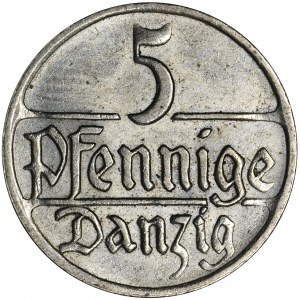 Free City of Danzig, 5 pfennig 1923