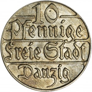 Free City of Danzig, 10 pfennig 1923