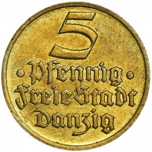 Free City of Danzig, 5 pfennig 1932