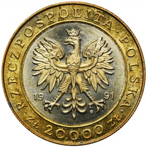 20.000 złotych 1991 225 lat Mennicy Warszawskiej