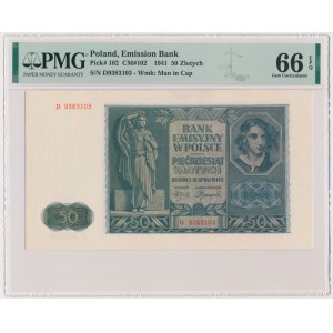 50 złotych 1941 - D - PMG 66 EPQ