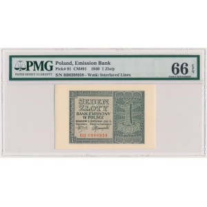 1 złoty 1941 - BB - PMG 66 EPQ