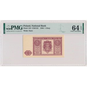 1 złoty 1946 - PMG 64 EPQ