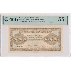 100.000 marek 1923 - F - PMG 55 EPQ