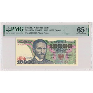 10.000 złotych 1987 - A - PMG 65 EPQ