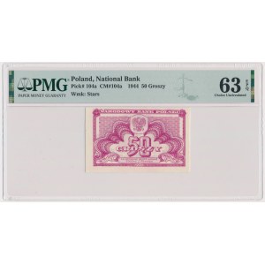 50 groszy 1944 - PMG 63 EPQ