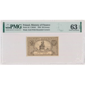 20 groszy 1924 - PMG 63 EPQ