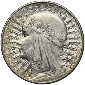 Głowa Kobiety, 10 złotych Warszawa 1933