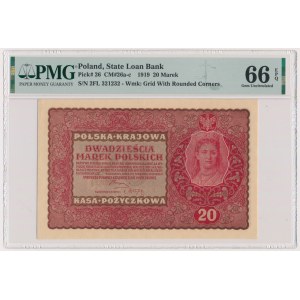 20 marek 1919 - II Serja FL - PMG 66 EPQ