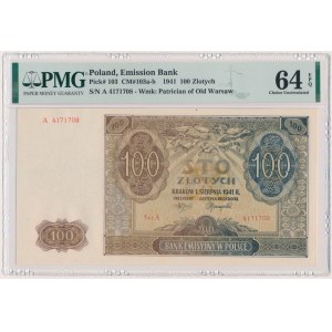 100 złotych 1941 - A - PMG 64 EPQ