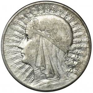 Głowa Kobiety, 10 złotych Londyn 1932