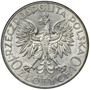 Głowa Kobiety, 10 złotych Warszawa 1932